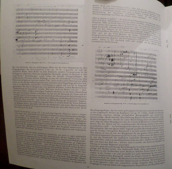 Ludwig van Beethoven - Die Mittleren Streichquartette Nr. 7 - 9 Op....