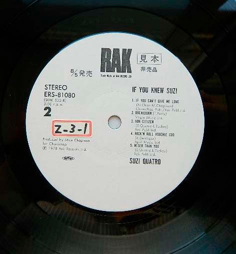Suzi Quatro - If You Knew Suzi... (Vinyl, LP, Album, Promo) Near Mint (NM or M-) / Very Good Plus (VG+)