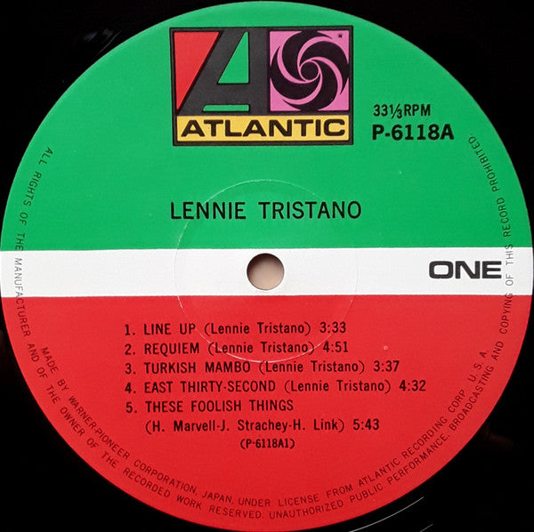 Lennie Tristano - Lennie Tristano (Vinyl, LP, Album, Reissue, Mono)