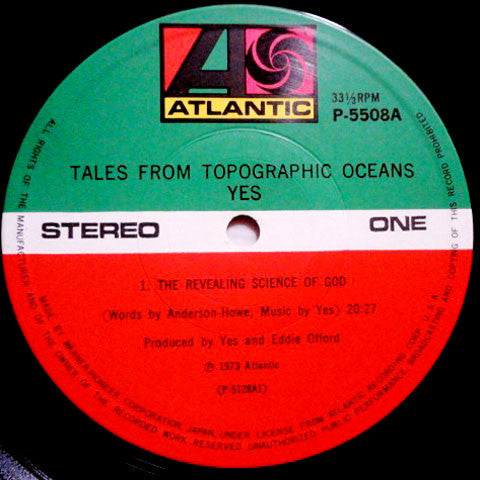 Yes - Tales From Topographic Oceans = 海洋地形学の物語 (2xVinyl, LP, Album, Reissue) Near Mint (NM or M-) / Very Good Plus (VG+)