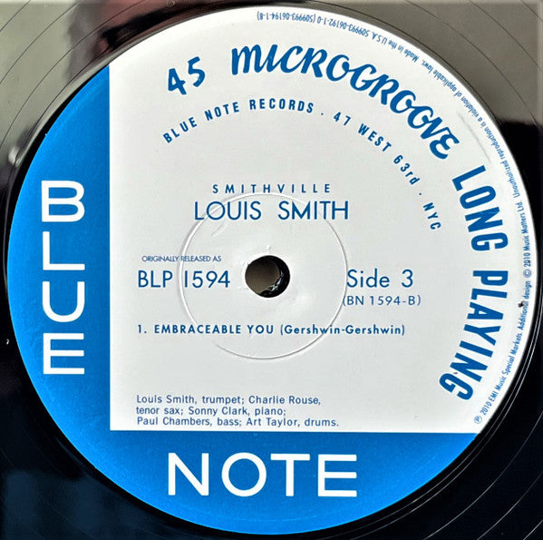 Louis Smith (2) - Smithville (2xVinyl, 12", 45 RPM, Album, Limited Edition, Numbered, Reissue, Mono) Very Good Plus (VG+) / Very Good Plus (VG+)