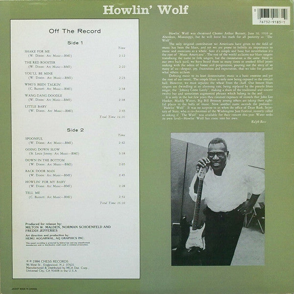 Howlin' Wolf - Howlin' Wolf (Vinyl, LP, Album, Reissue) Near Mint (NM or M-) / Near Mint (NM or M-)