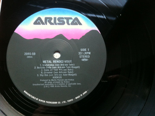 Krokus - Metal Rendez-vous (Vinyl, LP, Album, Reissue) Very Good Plus (VG+) / Very Good (VG)