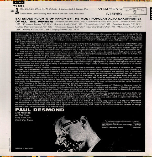 Paul Desmond - "First Place Again" Playboy (Vinyl, LP, Album, Stere...