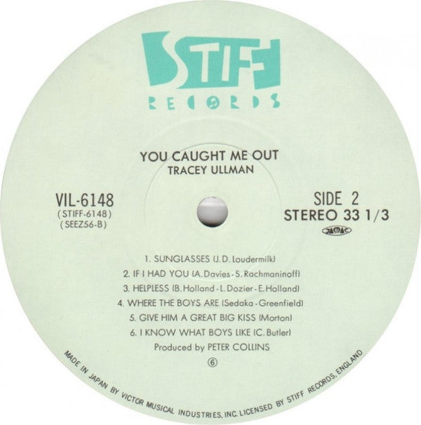Tracey Ullman - You Caught Me Out (Vinyl, LP, Album) Very Good Plus (VG+) / Near Mint (NM or M-)
