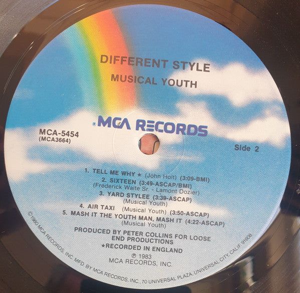 Musical Youth - Different Style! (Vinyl, LP, Album) Very Good (VG) / Very Good Plus (VG+)