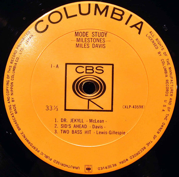 Miles Davis - Mode Study (Vinyl, LP, Compilation, Mono)