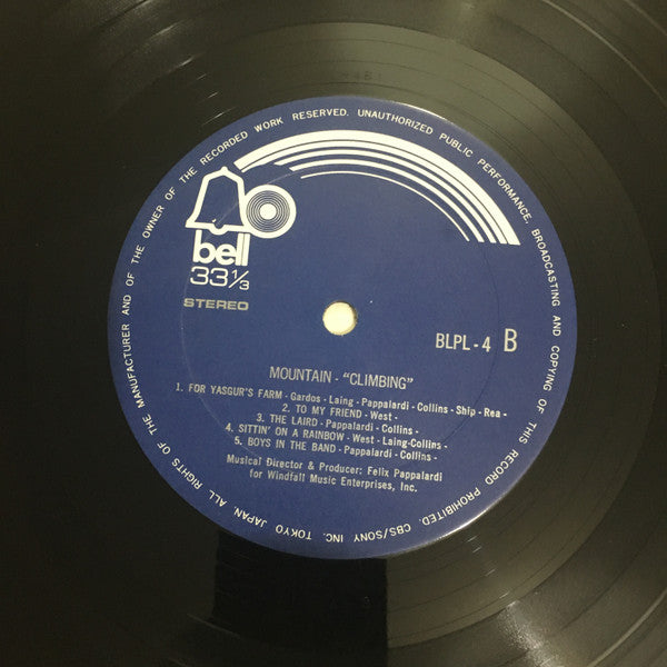 Mountain - Climbing! (Vinyl, LP, Album, Reissue) Very Good Plus (VG+) / Good Plus (G+)