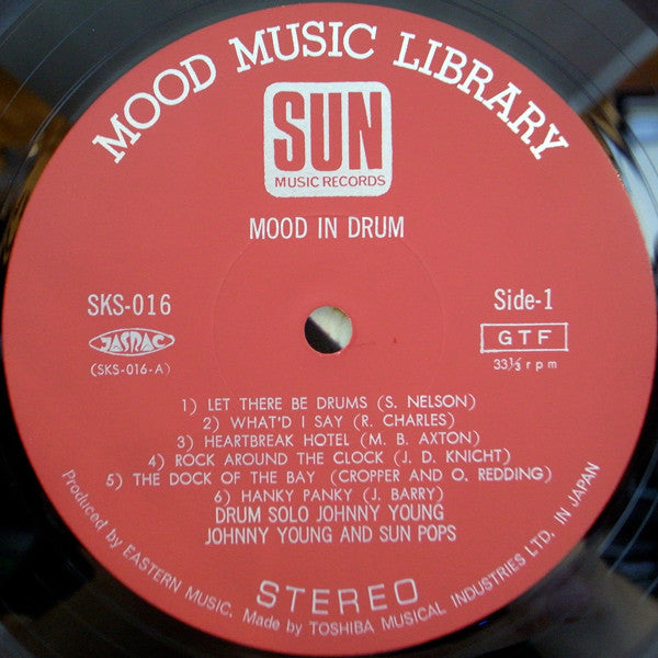 Johnny Young (5) - Mood In Drum (Vinyl, LP, Album, Stereo) Near Mint (NM or M-) / Near Mint (NM or M-)