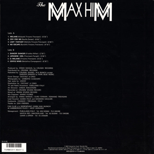 Max-Him - Danger Danger (Vinyl, LP, Album) Very Good Plus (VG+) / Very Good Plus (VG+)