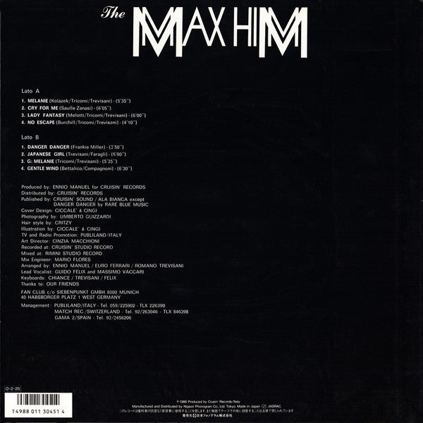 Max-Him - Danger Danger (Vinyl, LP, Album) Very Good Plus (VG+) / Very Good Plus (VG+)