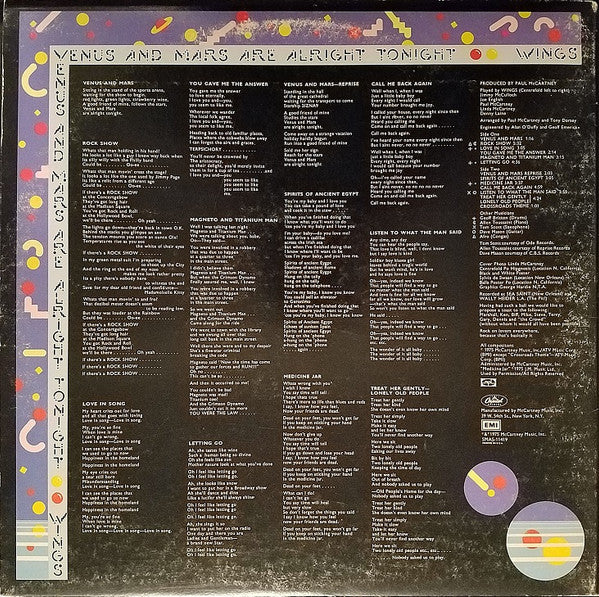 Wings (2) - Venus And Mars (Vinyl, LP, Album)