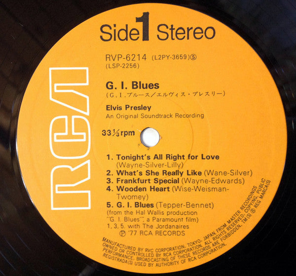 Elvis Presley - G. I. Blues (Vinyl, LP, Album, Reissue, Stereo)