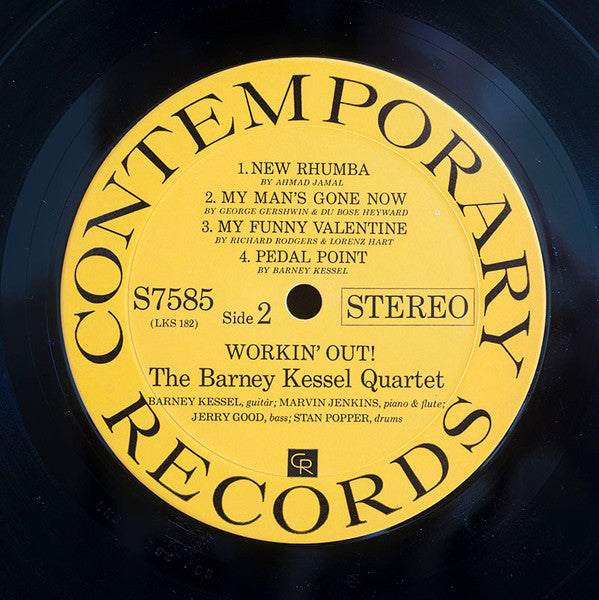 The Barney Kessel Quartet - Workin' Out (Vinyl, LP, Album, Reissue, Stereo) Very Good Plus (VG+) / Good Plus (G+)