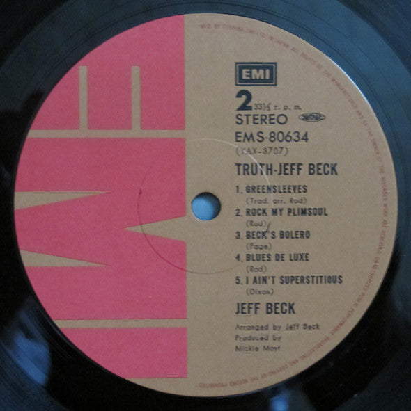 Jeff Beck - Truth (Vinyl, LP, Album, Stereo, Reissue)