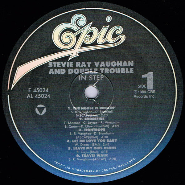 Stevie Ray Vaughan & Double Trouble - In Step (Vinyl, LP, Album, Limited Edition, Reissue) Very Good (VG) / Very Good Plus (VG+)