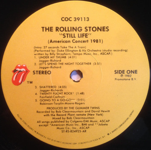 The Rolling Stones - Still Life (American Concert 1981) (Vinyl, LP,...