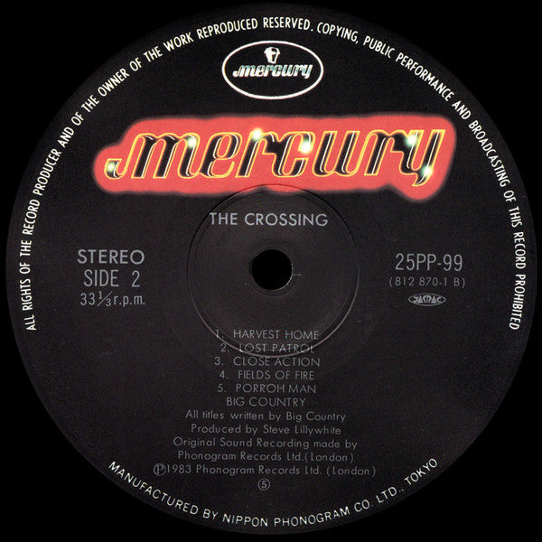 Big Country - The Crossing (Vinyl, LP, Album)