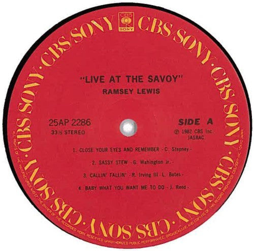 Ramsey Lewis - Live At The Savoy (Vinyl, LP, Album)