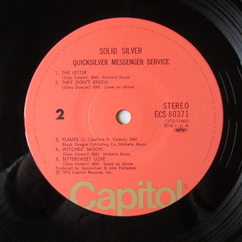 Quicksilver Messenger Service - Solid Silver (Vinyl, LP, Album) Very Good Plus (VG+) / Very Good Plus (VG+)
