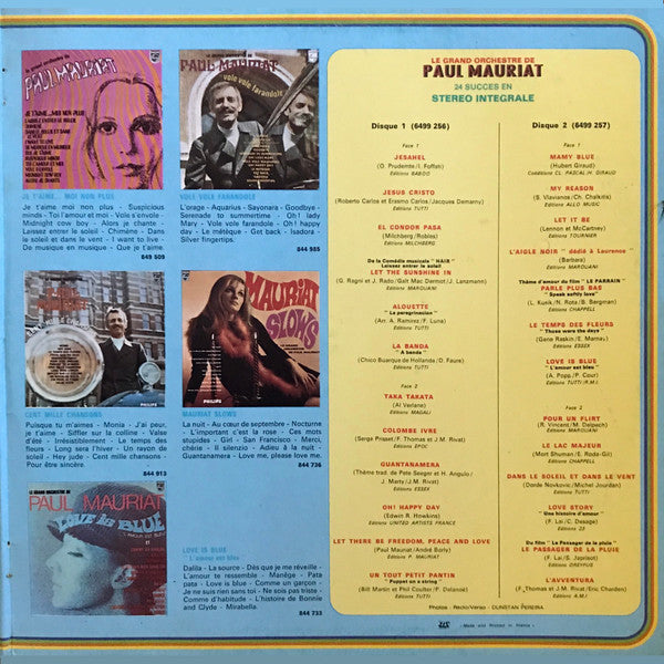 Le Grand Orchestre De Paul Mauriat - 24 Successes En Stereo Integrale (2xVinyl, LP, Compilation) Good Plus (G+) / Poor (P)
