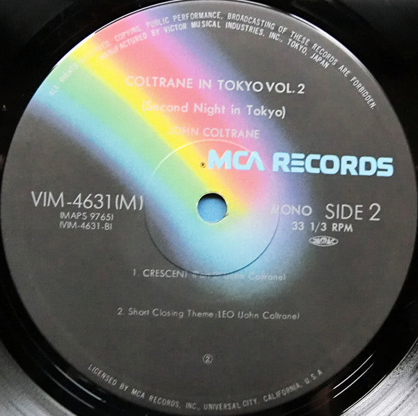 John Coltrane - Coltrane In Tokyo Vol. 2 (2xVinyl, LP, Album, Mono) Very Good (VG) / Good Plus (G+)