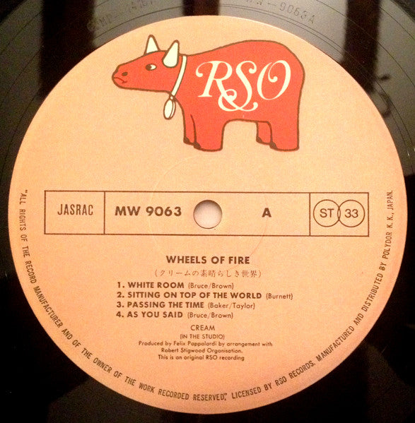 Cream (2) - Wheels Of Fire (Vinyl, LP, Album, Reissue)