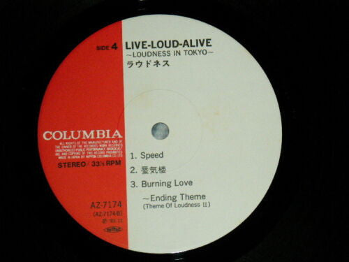 Loudness (5) - Live-Loud-Alive (Loudness In Tokyo) (Vinyl, LP, Album)