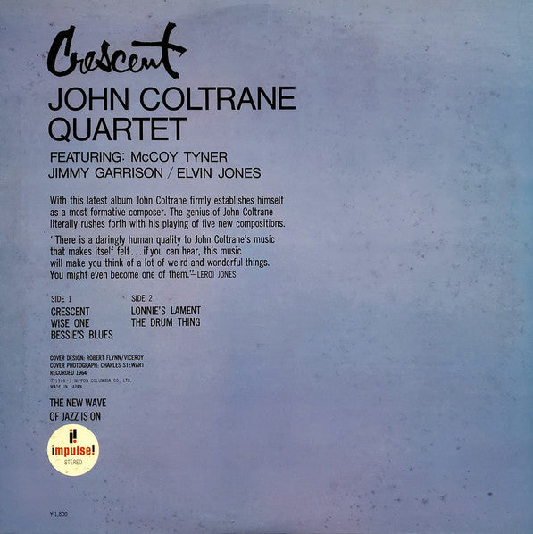 The John Coltrane Quartet - Crescent (Vinyl, LP, Album, Limited Edi...