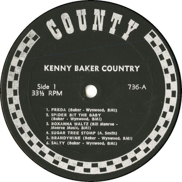 Kenny Baker (4) - Kenny Baker Country (Vinyl, LP, Album) Very Good Plus (VG+) / Very Good Plus (VG+)