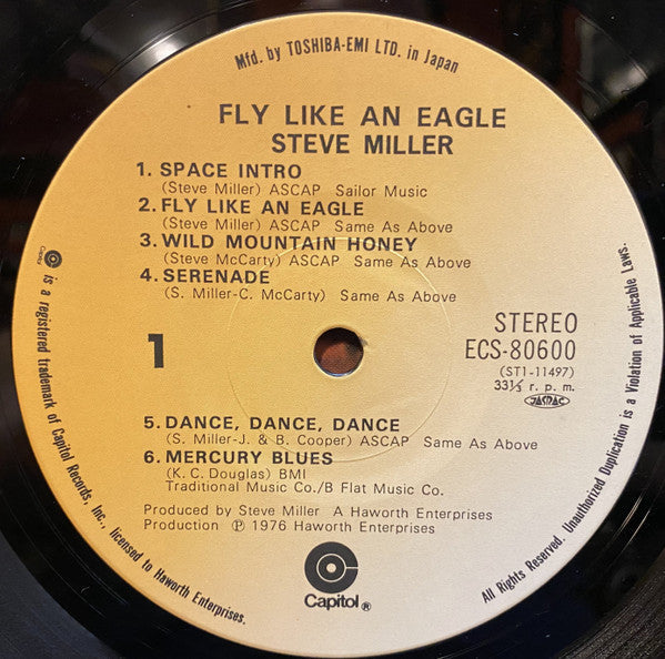 Steve Miller Band - Fly Like An Eagle (Vinyl, LP, Album)