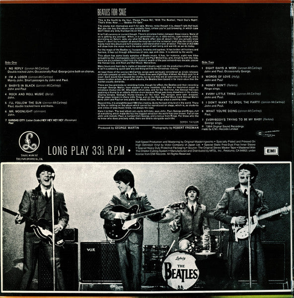 The Beatles - Beatles For Sale (Vinyl, LP, Album, Limited Edition, Reissue, Remastered, Stereo) Mint (M) / Mint (M)