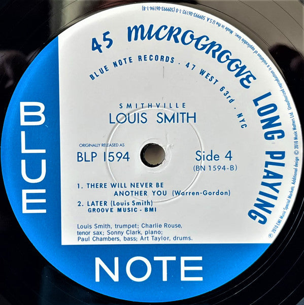 Louis Smith (2) - Smithville (2xVinyl, 12", 45 RPM, Album, Limited Edition, Numbered, Reissue, Mono) Very Good Plus (VG+) / Very Good Plus (VG+)