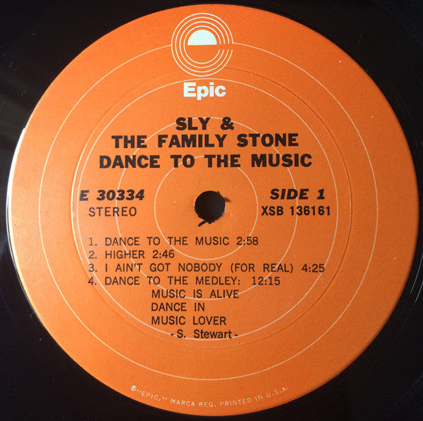 Sly & The Family Stone - Dance To The Music (Vinyl, LP, Album, Reissue, Stereo) Near Mint (NM or M-) / Very Good (VG)