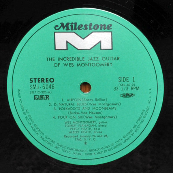 Wes Montgomery - The Incredible Jazz Guitar Of Wes Montgomery (Viny...