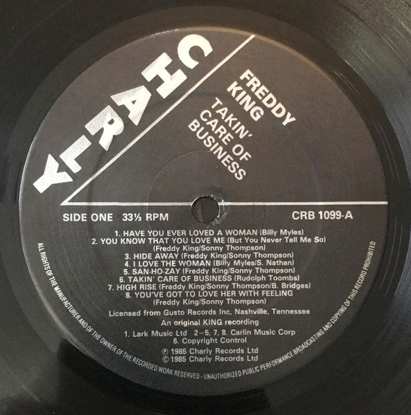 Freddie King - Takin' Care Of Business (Vinyl, LP, Compilation) Near Mint (NM or M-) / Very Good Plus (VG+)