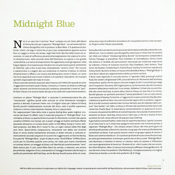 Kenny Burrell - Midnight Blue (Vinyl, LP, Album, Reissue, Stereo) Very Good Plus (VG+) / Very Good Plus (VG+)