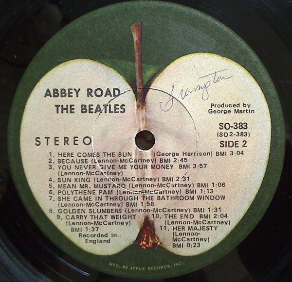 The Beatles - Abbey Road (Vinyl, LP, Album) Very Good (VG) / No Cover