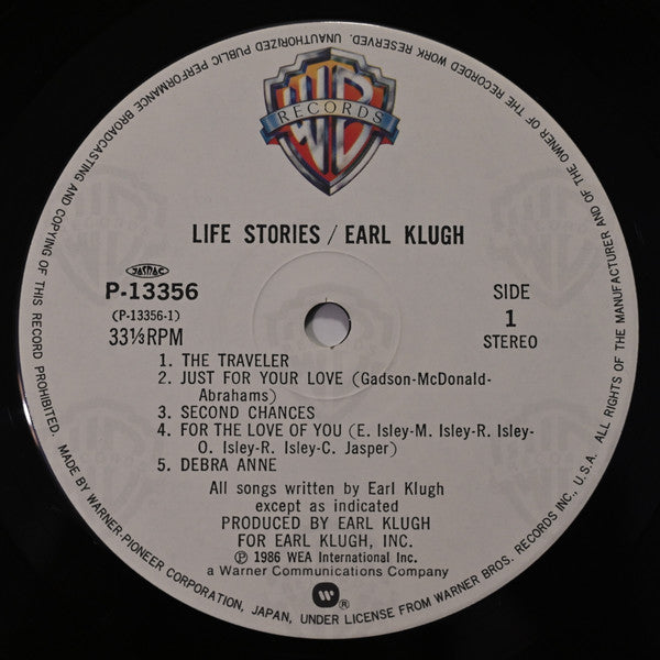 Earl Klugh - Life Stories (Vinyl, LP, Album, Stereo)