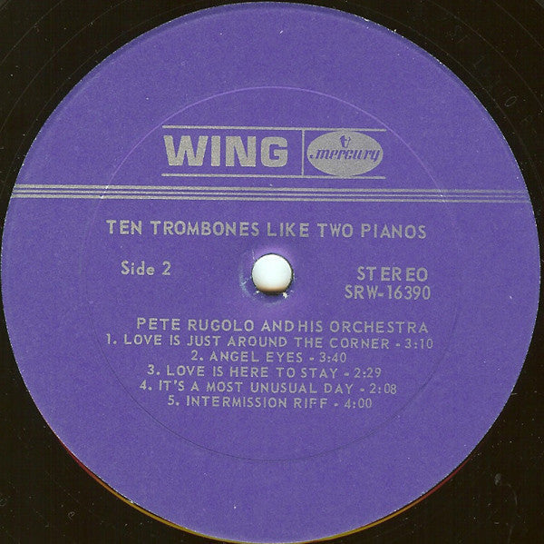 Pete Rugolo Orchestra - Ten Trombones Like Two Pianos (Vinyl, LP, Album, Reissue, Stereo) Very Good (VG) / Good Plus (G+)