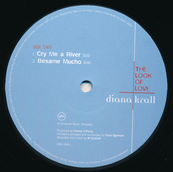 Diana Krall - The Look Of Love (2xVinyl, LP, Album, Reissue) Very Good (VG) / Very Good Plus (VG+)