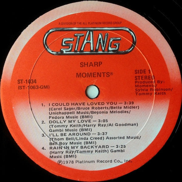 The Moments - Sharp (Vinyl, LP, Album) Very Good Plus (VG+) / Very Good (VG)