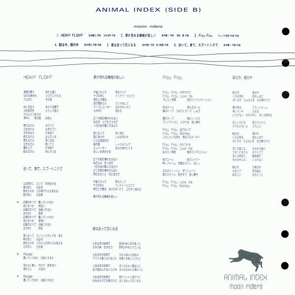 Moonriders - Animal Index (Vinyl, LP, Album)