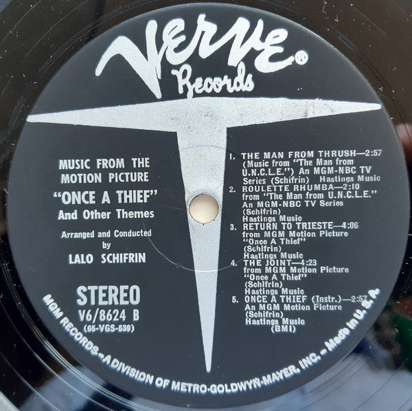 Lalo Schifrin - Music From The Motion Picture "Once A Thief" And Other Themes (Vinyl, LP, Album, Stereo) Good Plus (G+) / Good (G)