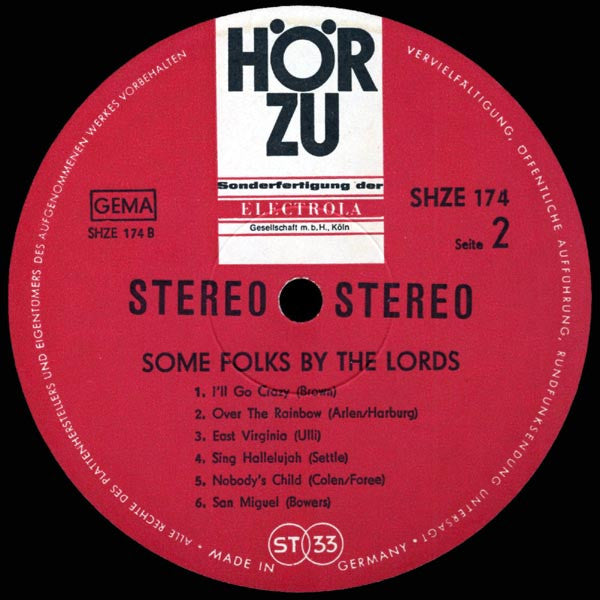 The Lords - Some Folks By The Lords (Vinyl, LP, Album, Stereo) Good Plus (G+) / Good Plus (G+)