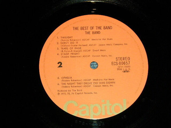 The Band - The Best Of The Band (Vinyl, LP, Compilation)