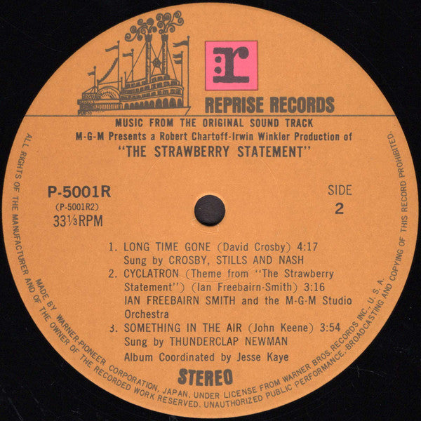 Various - The Strawberry Statement (Vinyl, LP, Repress)