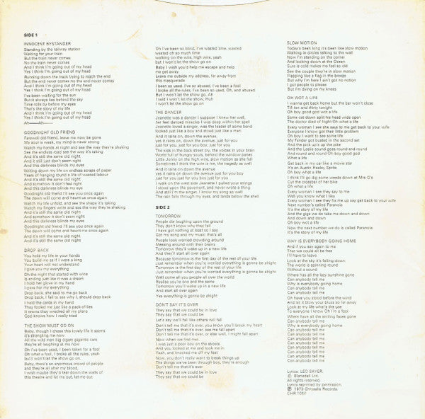 Leo Sayer - Silverbird (Vinyl, LP, Album, Reissue) Very Good (VG) / Good (G)