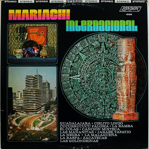 Mariachi De Roman Palomar - Mariachi Internacional (Vinyl, LP, Album, Stereo) Very Good Plus (VG+) / Very Good (VG)