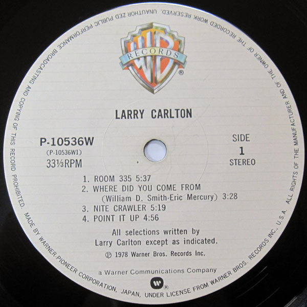 Larry Carlton - Larry Carlton = 夜の彷徨 (Vinyl, LP, Album)